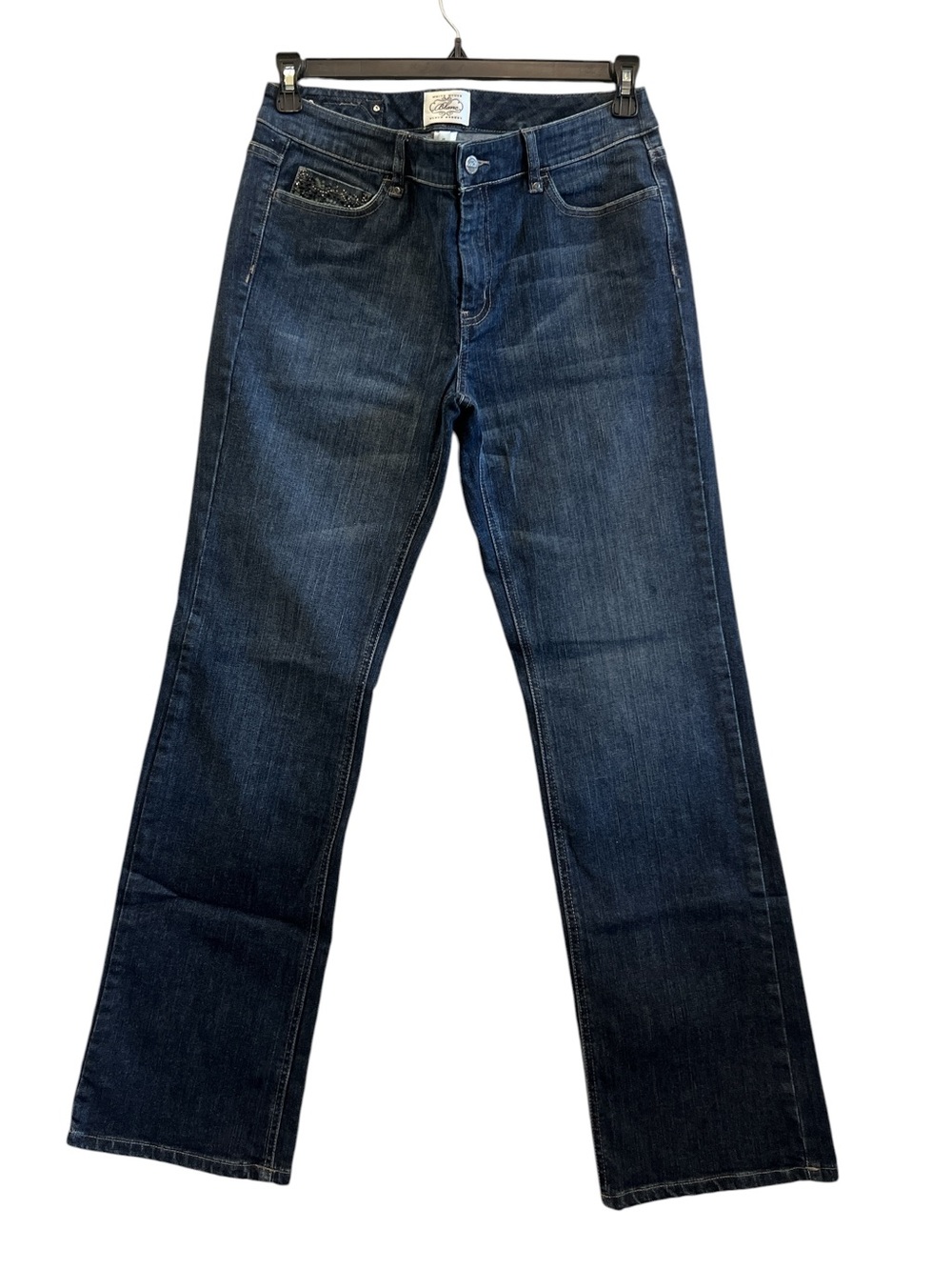 White House Black Market Women's Dark Blue Straight Leg Jeans